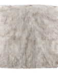 Angora Ivory Faux Fur throw