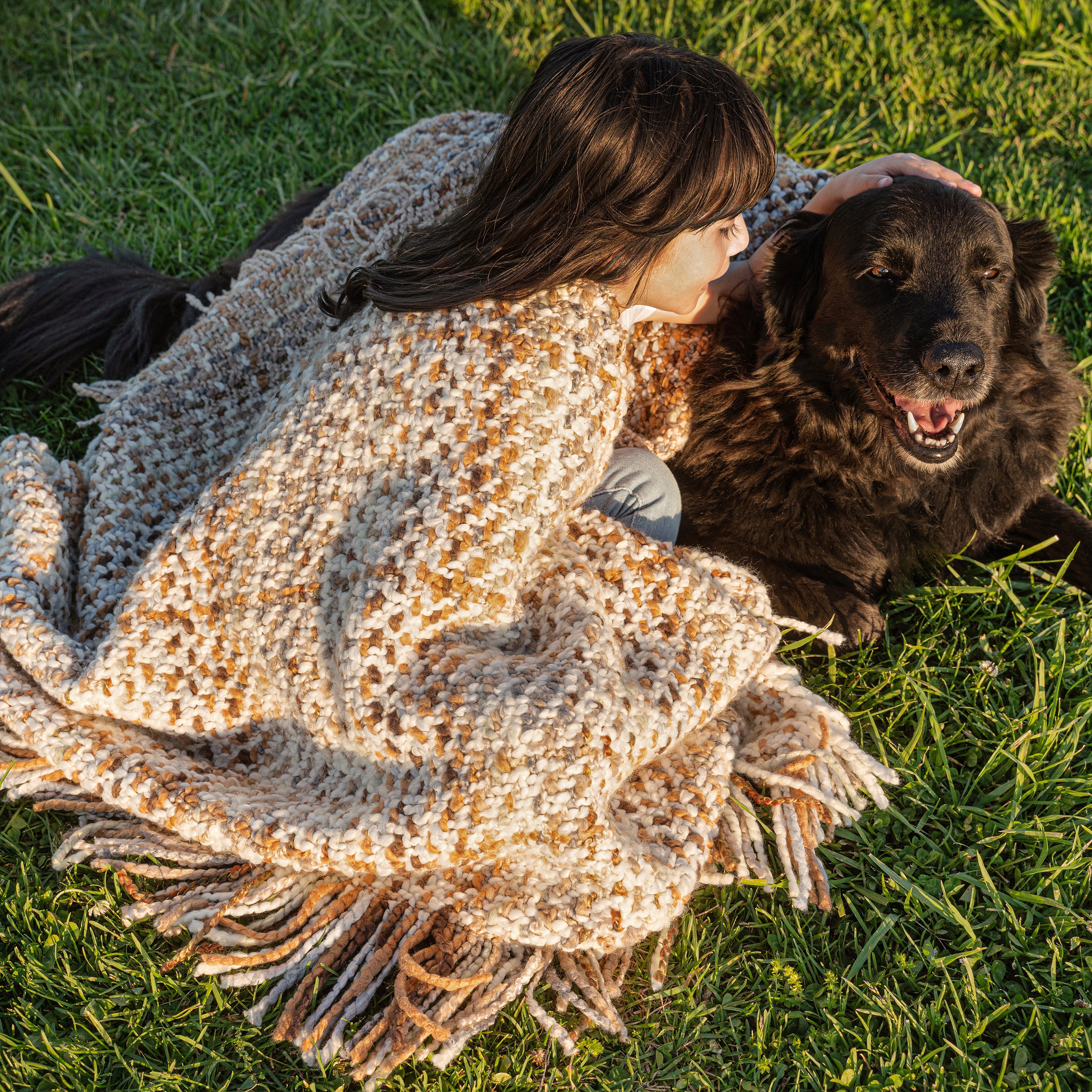 Ombre throw