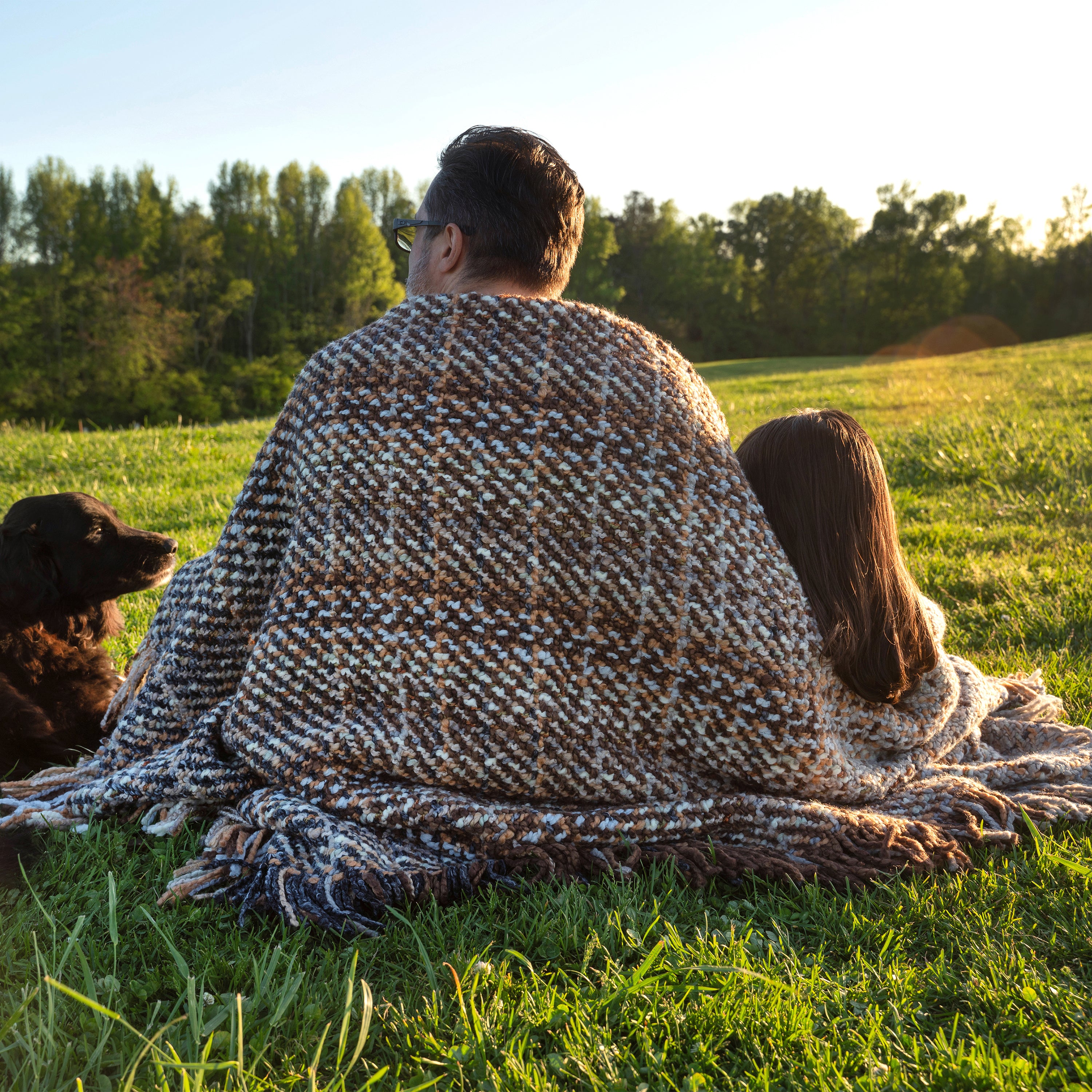 Ombre throw